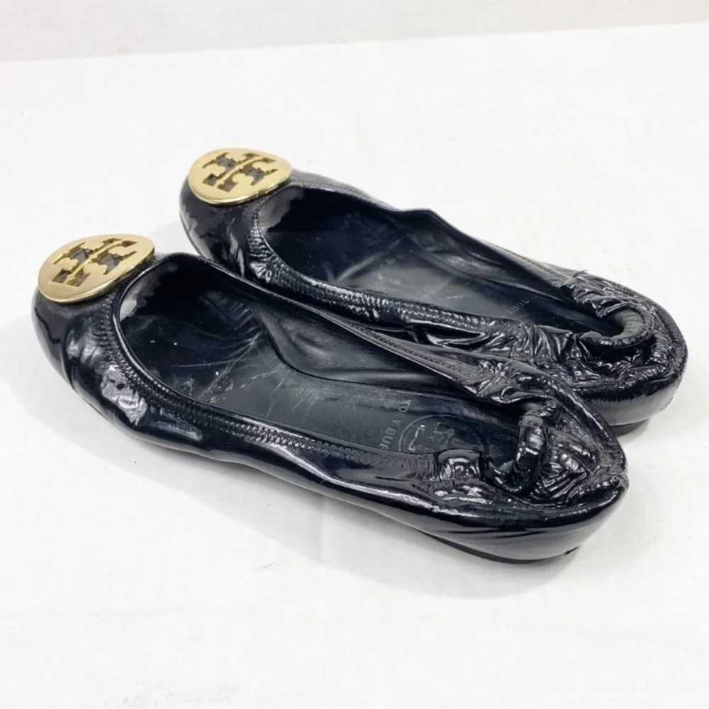 TORY BURCH Reva Patent Leather Ballet Flats